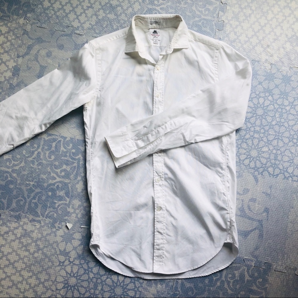 JCrew Ludlow long sleeve button down in white